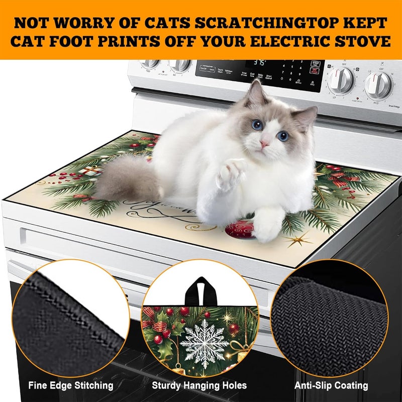 AOHMPT Stove Top Cover for Electric Stove: 28''×20'' Stove Cover Elevate Your Kitchen Reliable Heat Protection,Non-Slip Kitchen Decor (MAI-Y2410006) - Image 4